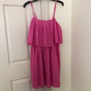 Pleated Pink Dress